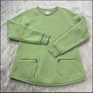 Sundance Merino Wool Zipper Pocket Front Pullover Sweater